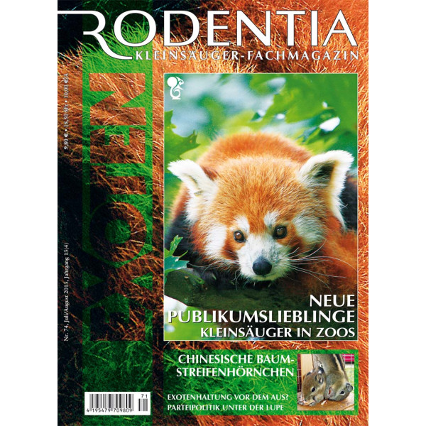 Rodentia 74 - Neue Publikumslieblinge &ndash; Kleinsäuger in Zoos (Juli/August 2013)